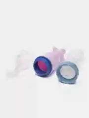 Розовый бутылочка детская для кормления, силиконовая, с ложкой
