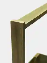Лесной зеленый ящик из реек с ручками 220х120х140мм. Корзинка.Кашпо.Бокс