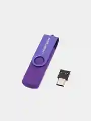 Фиолетовый флешка 2 в 1-накопитель Micro USB, Type-C, 4 Gb, 8 Gb, 16 Gb, 32 Gb, 64 Гб, 128 Гб, USB 3.0 черный dtx