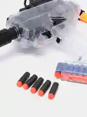 Пистолет-пулемёт прозрачный электрический UZI-SMG, с мягкими пулями