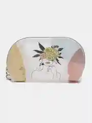 Желтый косметичка прозрачная