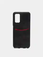 Черный чехол из эко кожи для Huawei Honor 30s 5G