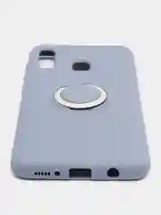 Серый чехол для Samsung Galaxy с кольцом-держателем A01, A015, A20, A30, M10S, A30s, A50, A50S