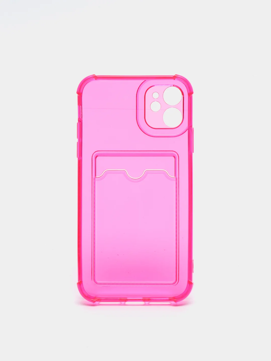 Вишнёвый чехол с карманом для карт iPhone XR, 11, 12, 13, 14, Pro, Pro Max, Plus, 7, 8, айфон
