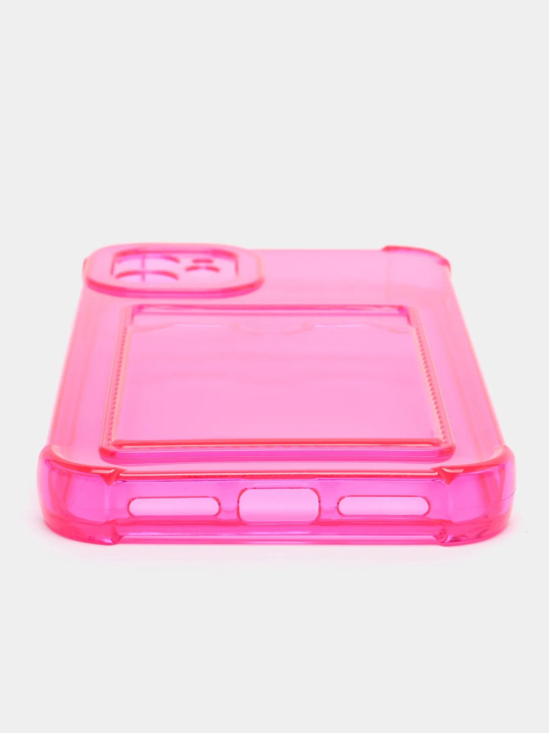 Вишнёвый чехол с карманом для карт iPhone XR, 11, 12, 13, 14, Pro, Pro Max, Plus, 7, 8, айфон