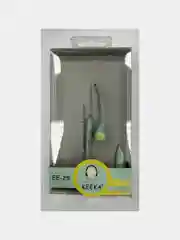 Бирюзовый наушники вакуумные с микрофоном EE-25