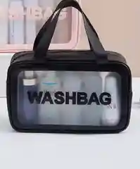 Белый сумка косметичка с ручками, размер L, XL