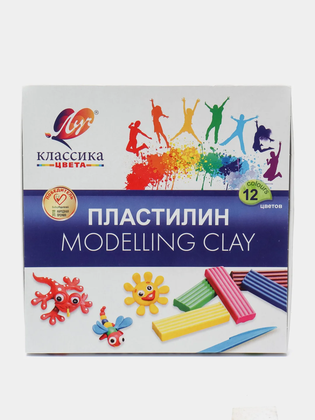 Пластилин 12 цветов, 240 г