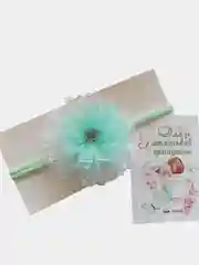 Бирюзовый повязка на голову кружевная, для малышей