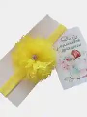 Желтый повязка на голову кружевная, для малышей