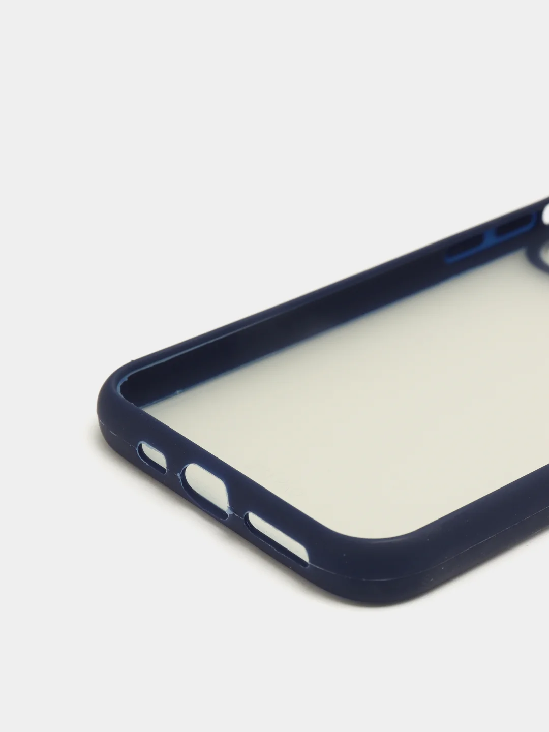 Темно-синий чехол с защитой для камеры на iPhone (Айфон) 6 Plus, 7, XS, 11 Pro Max, 12 mini, 13 Pro