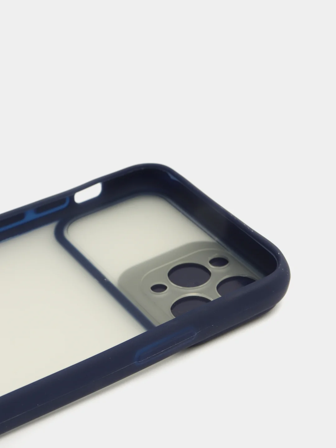 Темно-синий чехол с защитой для камеры на iPhone (Айфон) 6 Plus, 7, XS, 11 Pro Max, 12 mini, 13 Pro