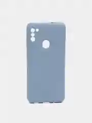 Небесно-голубой чехол для Samsung A02S, A21S, A12, A50, A01core, A10, A52, M31S, A11/M11, A41, A32 бархат