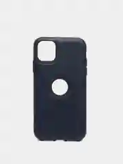 Темно-синий чехол для iPhone 14 / 11 / 12 / 13 Pro Max Plus кожаный на айфон про макс