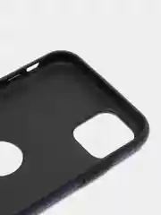 Темно-синий чехол для iPhone 14 / 11 / 12 / 13 Pro Max Plus кожаный на айфон про макс