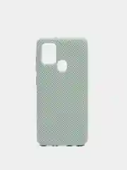 Бирюзовый чехол Накладка "Soft-touch" с перфорацией для Samsung A01/A20/A21S/A41/A60/A71/A81/A91