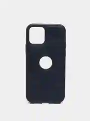 Темно-синий чехол для iPhone 14 / 11 / 12 / 13 Pro Max Plus кожаный на айфон про макс