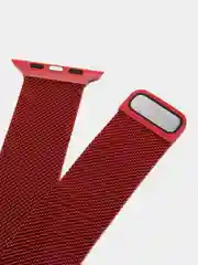 Красный ремешок Apple Watch 38 /40 /41, 42 /44 /45 мм миланское плетение (миланская петля)