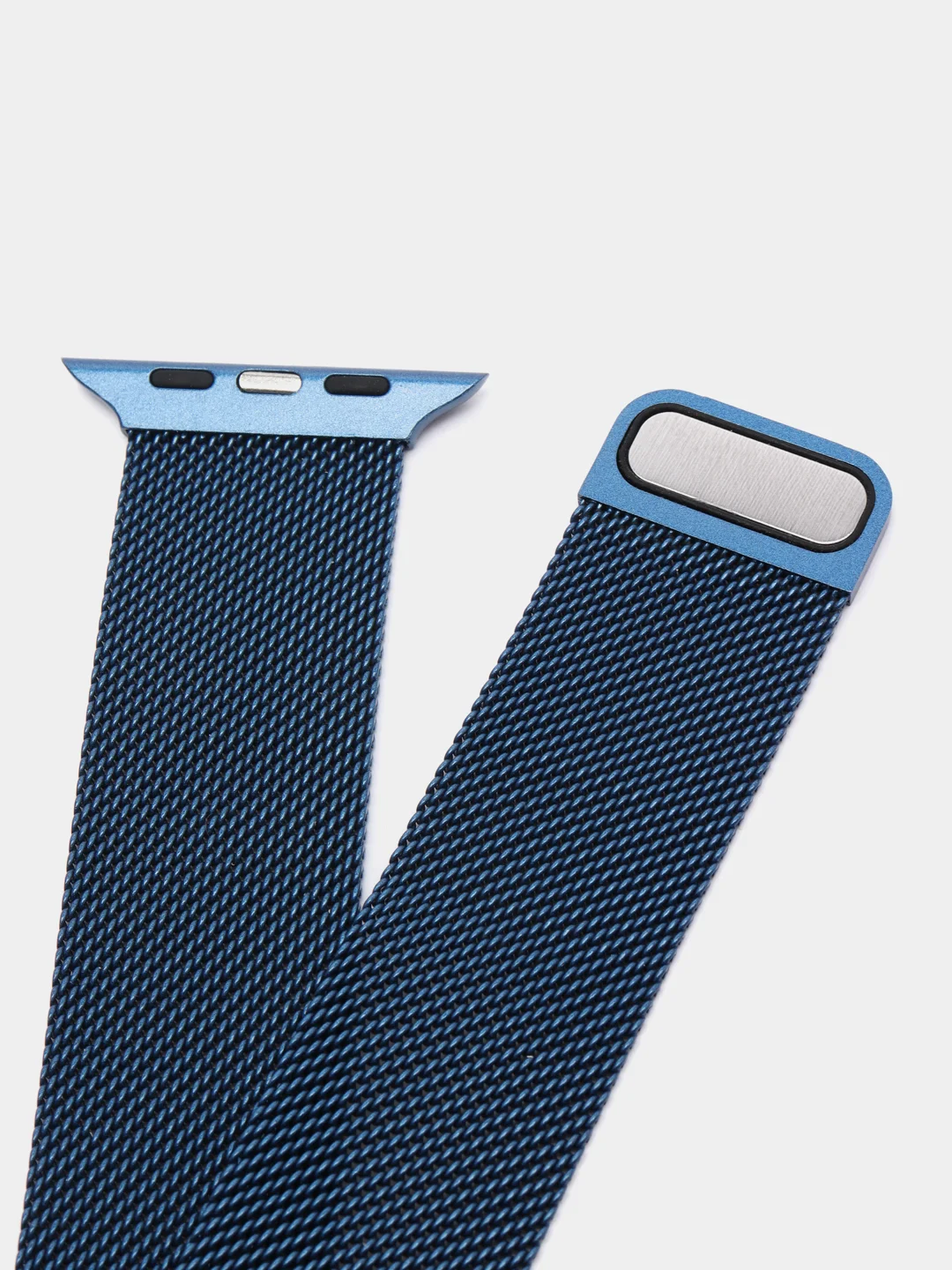 Синий ремешок Apple Watch 38 /40 /41, 42 /44 /45 мм миланское плетение (миланская петля)