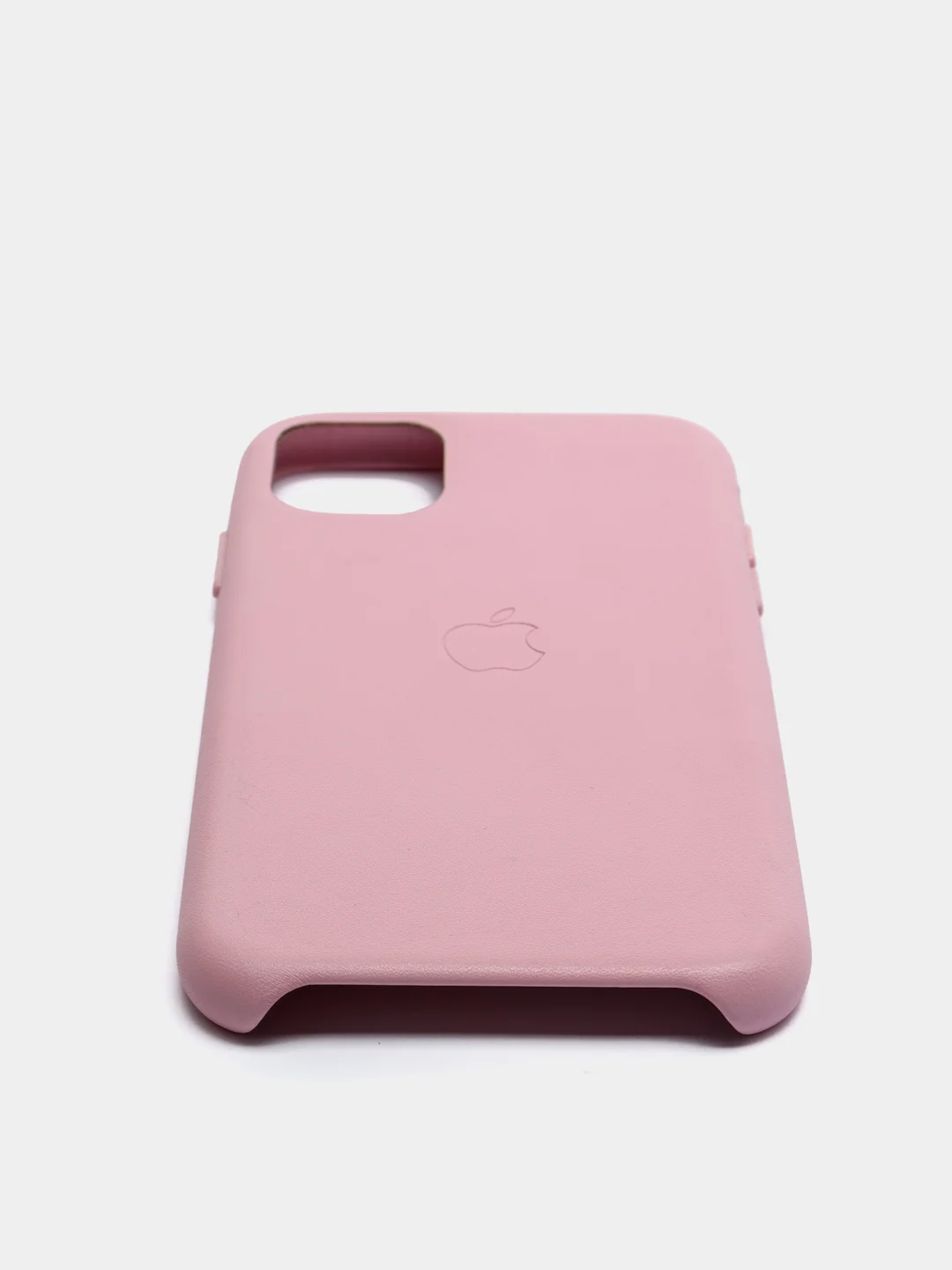 Розовый кожаный чехол накладка для iPhone 11
