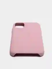 Розовый кожаный чехол накладка для iPhone 11