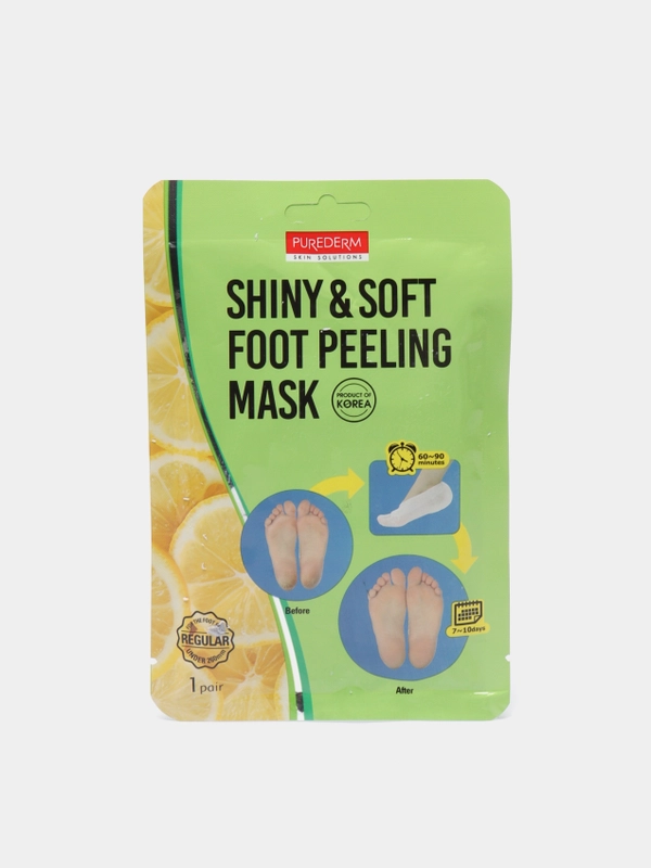 Отшелушивающие пилинг-носочки для педикюра Purederm Shiny & Soft Foot Peeling
