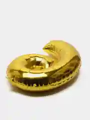 Шар-цифра фольгированный, 75-85 см, золотой