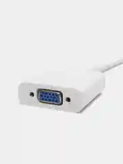 Молочный адаптер HDMI to VGA, 20 см, переходник VGA на HDMI, кабель HDMI - VGA, конвертер HDMI - VGA