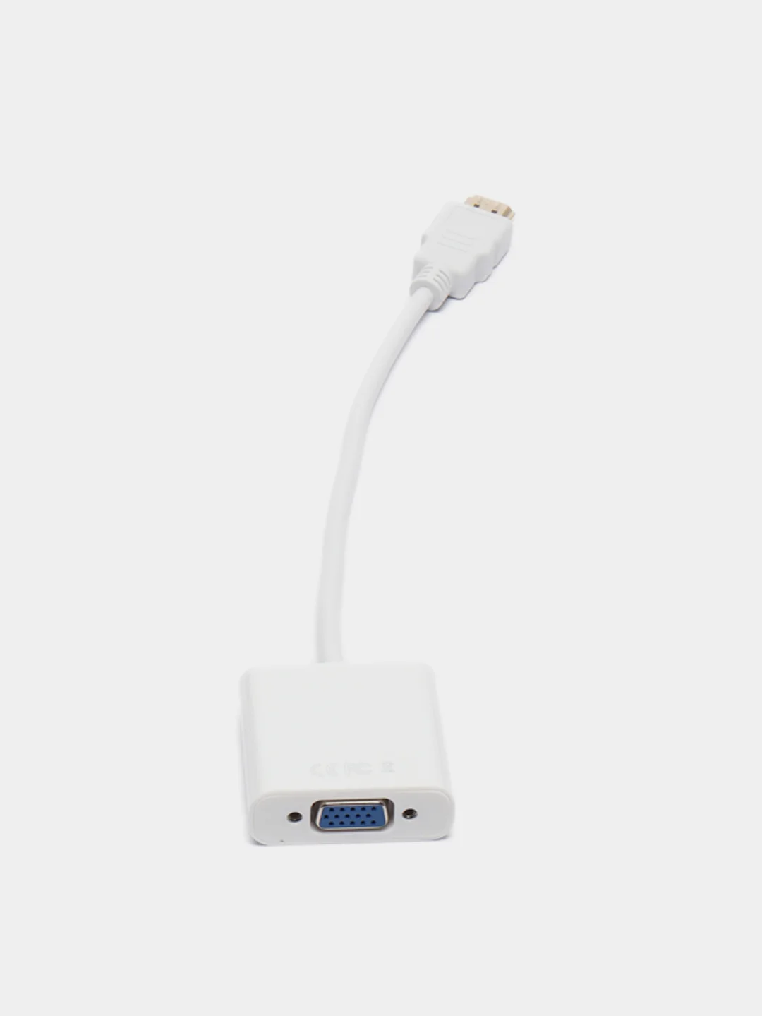 Молочный адаптер HDMI to VGA, 20 см, переходник VGA на HDMI, кабель HDMI - VGA, конвертер HDMI - VGA