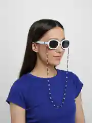 Черный цепочка для очков из бисера