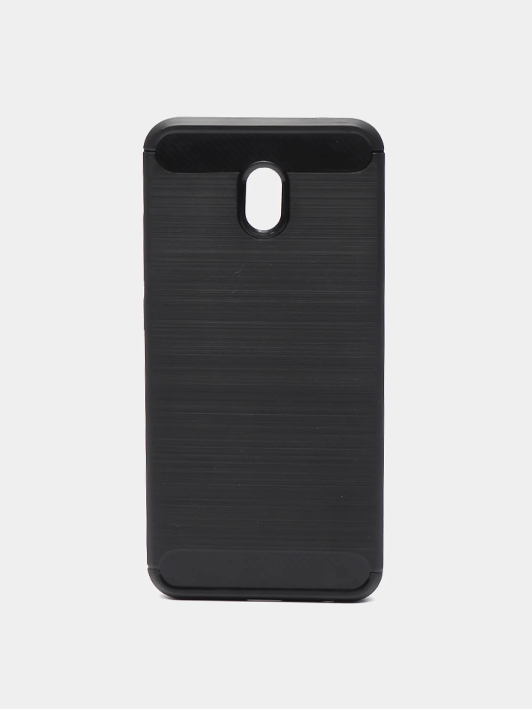 Черный чехол Xiaomi Redmi 8A со вставками под карбон