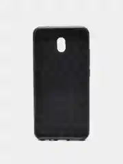 Черный чехол Xiaomi Redmi 8A со вставками под карбон