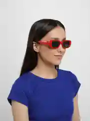 Красный очки солнцезащитные в прямоугольной оправе