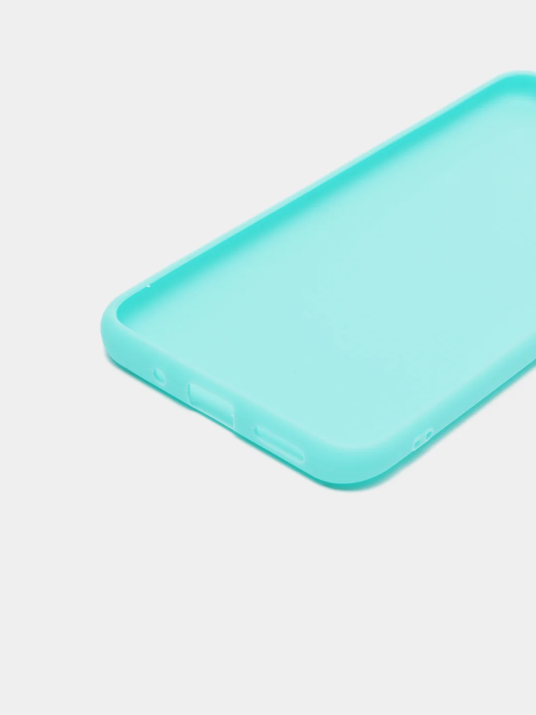 Бирюзовый силиконовый чехол для Xiaomi Redmi 9A (Сяоми Редми 9А), прозрачный