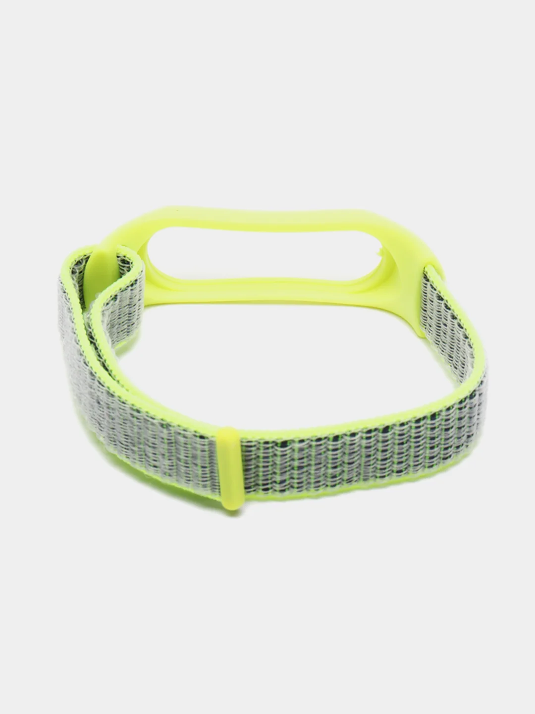 Лайм ремешок нейлоновый для Xiaomi mi band 4/5/6/7, на липучке, Сяоми ми банд