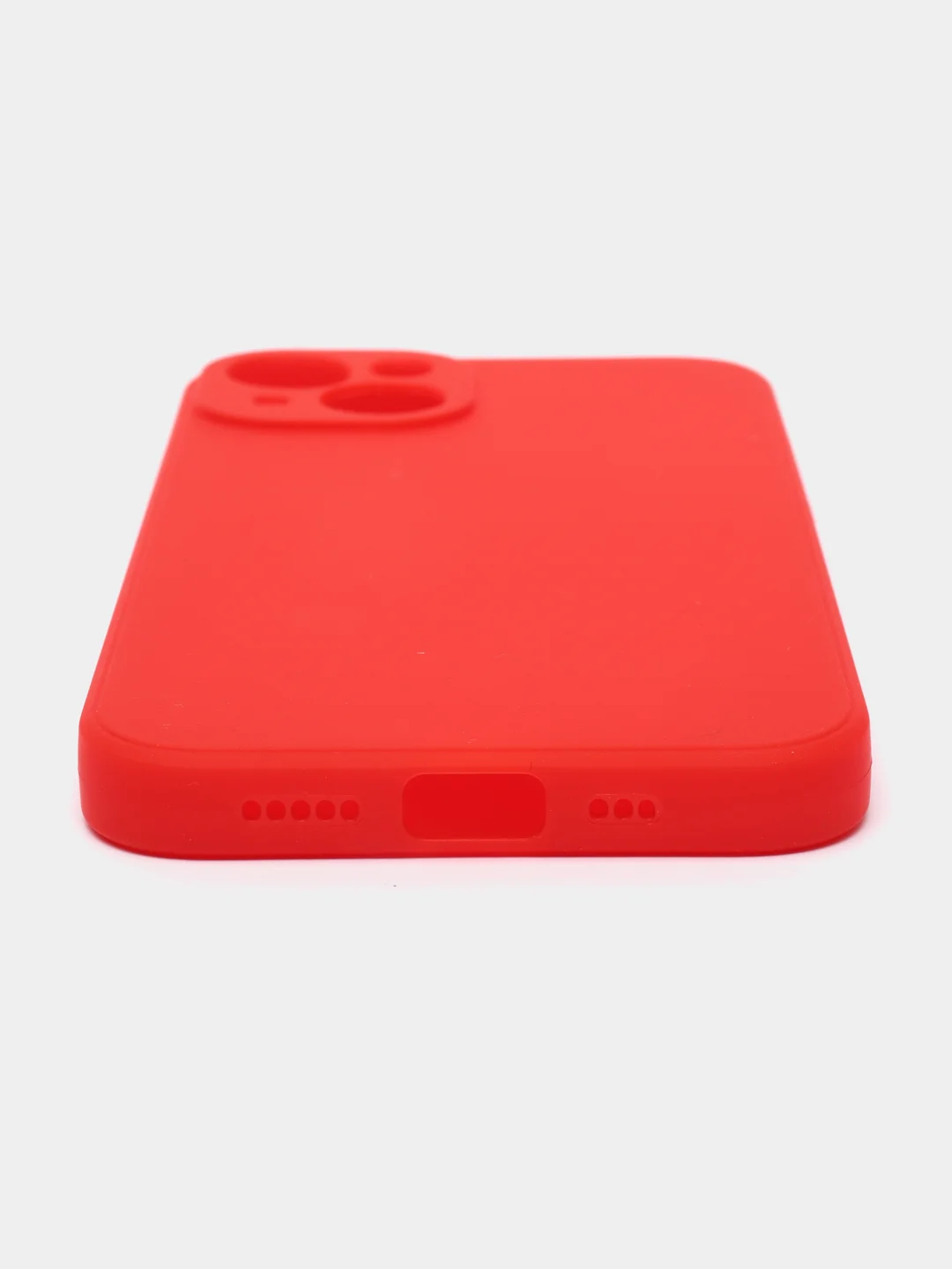 Красный чехол Silicone Case для iPhone 12, 12 Pro, Max, 12 mini, 13, 13 Pro, Max с защитой камеры