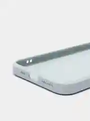 Небесно-голубой чехол для iPhone Xr/ 11/ 12/ mini/ Pro/ ProMax, силиконовый со стеклянной панелью