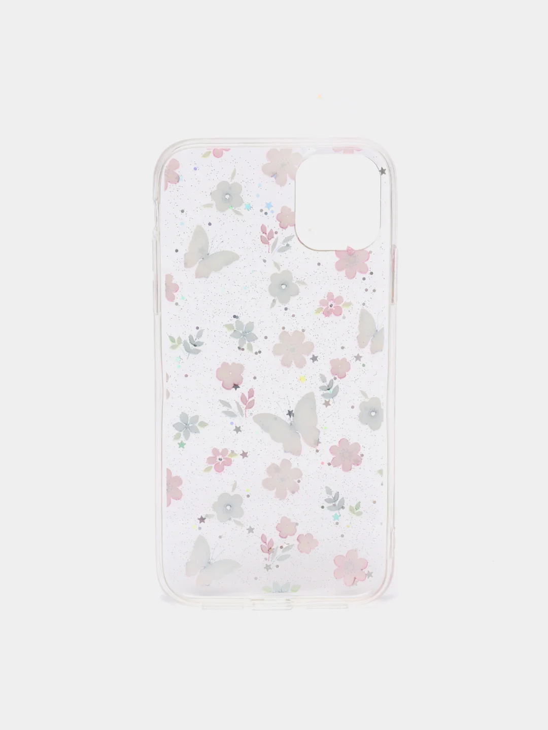 Прозрачный чехол "Цветочки" для Samsung A12, A22, A51, A52, A72, iPhone 11, iPhone 13