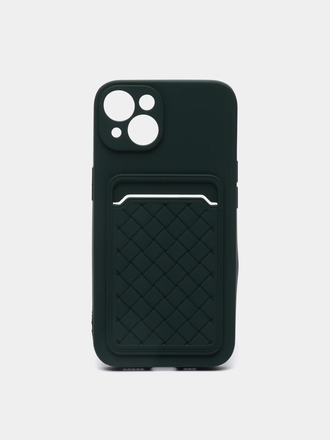 Зеленый чехол с карманом для карты и мягкой вставкой для iPhone 13, 13 Pro, 13 Pro Max