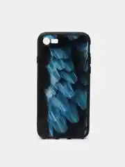 Голубой яркий чехол, цветные принты-картинки iPhone 5S/SE/6/6S/7/8/Plus/X/XS/XR/11/12/Mini/Pro/Max