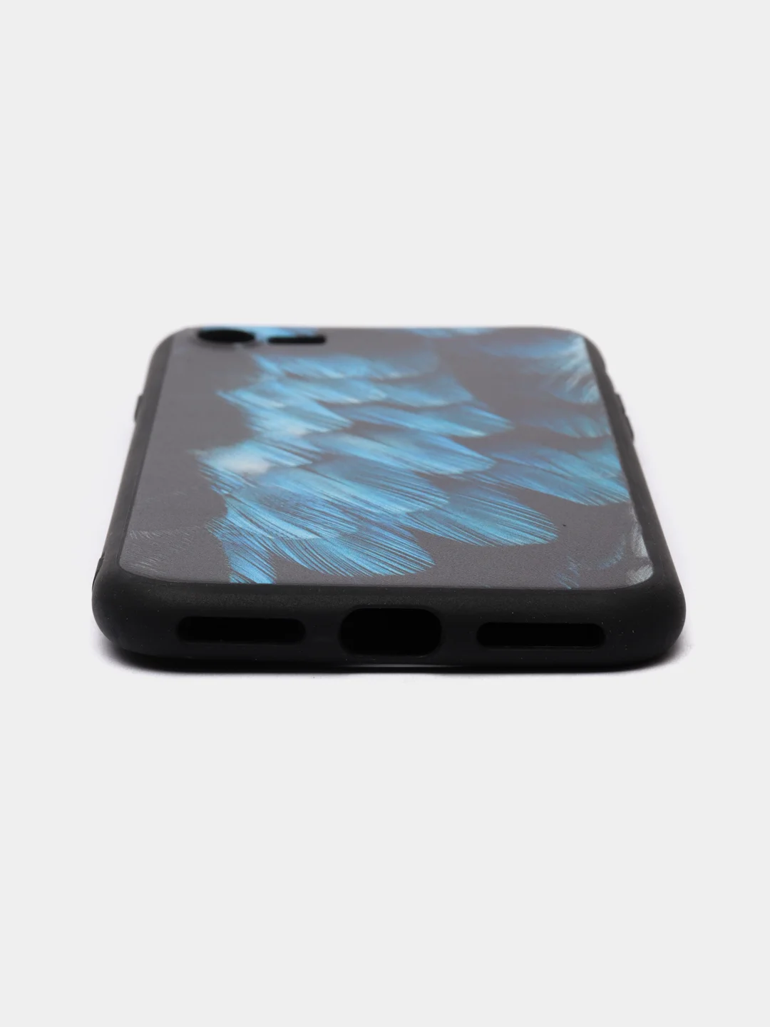 Голубой яркий чехол, цветные принты-картинки iPhone 5S/SE/6/6S/7/8/Plus/X/XS/XR/11/12/Mini/Pro/Max