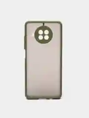 Зелёный хаки чехол матовый на Xiaomi Redmi Mi 10Lite,K30,9C,Note 8 Pro ,Poco X3 Pro,Note 9T,Mi 10T Lite