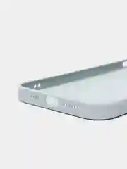 Небесно-голубой чехол для iPhone Xr/ 11/ 12/ mini/ Pro/ ProMax, силиконовый со стеклянной панелью