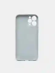 Небесно-голубой чехол для iPhone Xr/ 11/ 12/ mini/ Pro/ ProMax, силиконовый со стеклянной панелью