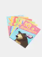 Алый iq-блокнот логика, головоломки, лабиринты "Маша и Медведь"