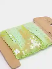 Салатовый пайетки на нитке, 4,5 метра