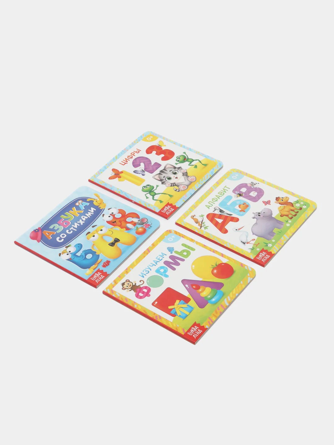 Алый книги картонные для малышей