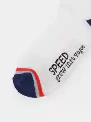 Серый меланж носки с принтом "Speed grow into vogue"