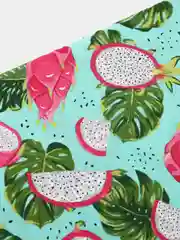 Ткань кулирка, трикотаж, хлопок карде "тропические фрукты" пл-ть180г/м, ширина 180см