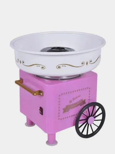Розовый аппарат для приготовления сахарной ваты дома Cotton candy maker